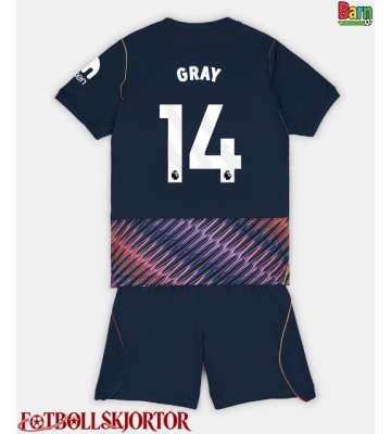Tottenham Hotspur Archie Gray #14 Borta Kläder Barn 2026-27 Kortärmad (+ Korta byxor)